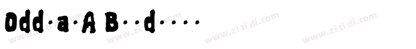 OddvalA Bold字体转换